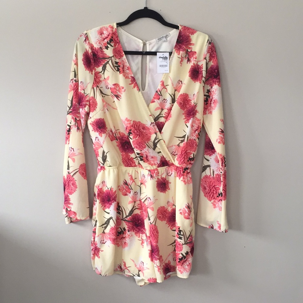 Charolette Russe buttercup floral romper